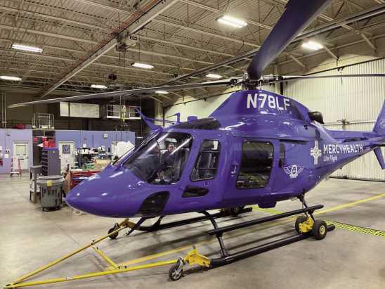 Mercy Health Life Flight Network recently added its first AgustaWestland AW119 Koala EMS helicopter to the fleet.
