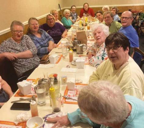 On April 9, 24 seniors from Friendship Park Community Center dined at Hot Sizzling Wok.
