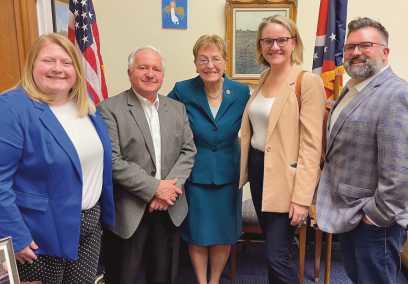 Members of Toledo City Council with Representative Marcy Kaptur at center. Photo provided by the City of Toledo.